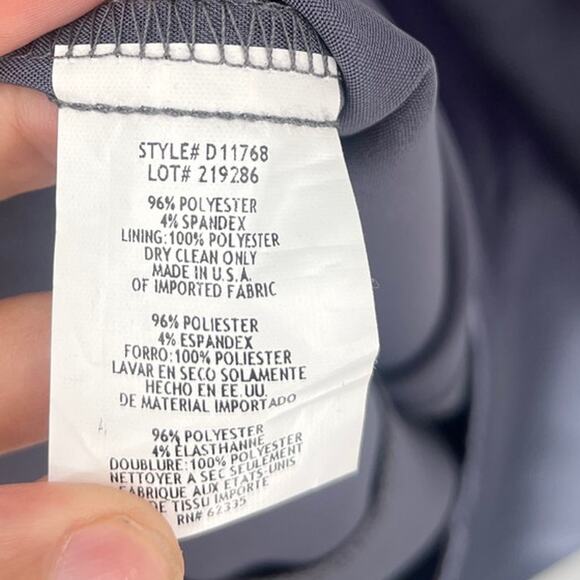 Y2K Betsy & Adam Satin Cocktail Dress Sz 6 USA Rosette Ruched Whimsigoth Wedding - Picture 9 of 9